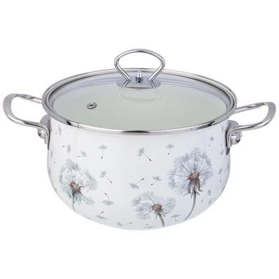 Кастрюля agness эмалированн...