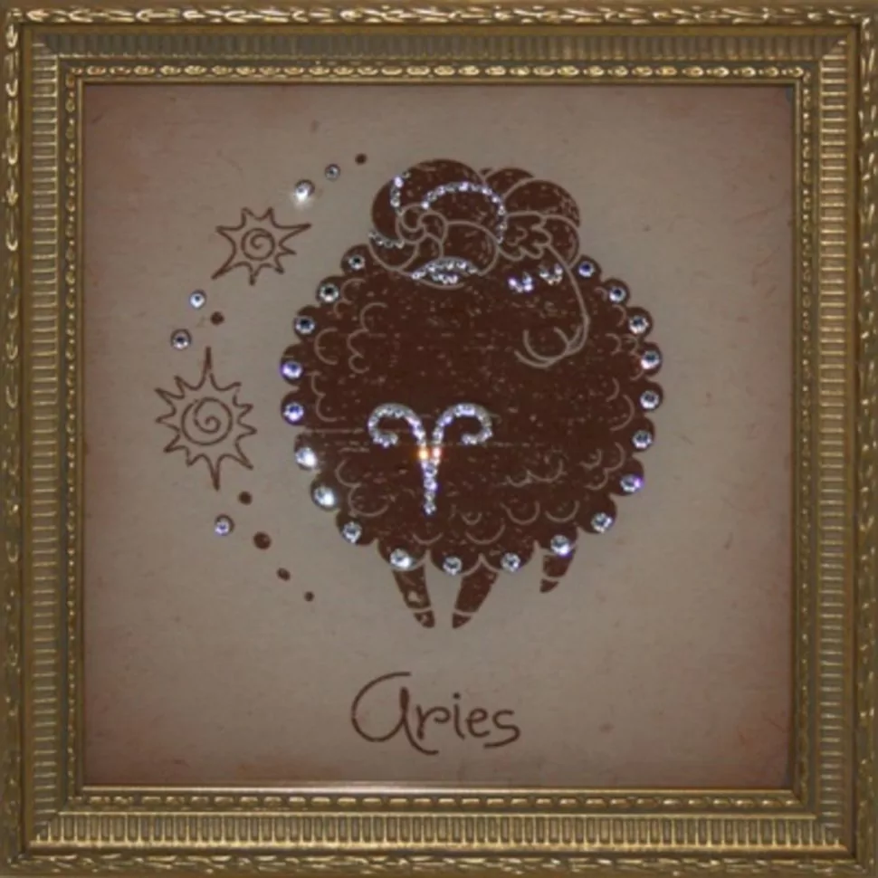 Фото Картина Овен Малый с кристаллами Swarovski (1713) - интернет-магазин МегаТерем в Москве