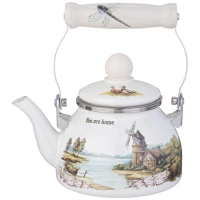 Чайник agness эмалированный...