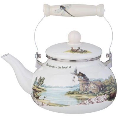 Чайник agness эмалированный...