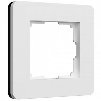 Рамка на 1 пост Werkel Split (белый/черный, soft-touch) W0013068 WRK_a067988