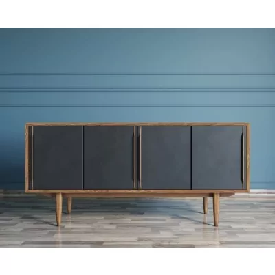 Комод Bruni Black четыре дв...