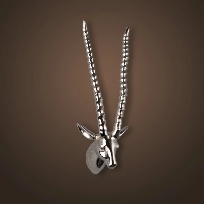 Голова антилопы 4074, метал...