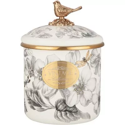 Банка для сыпучих продуктов agness, серия яблоневый сад, 12 х 12см/ 1,2л (950-540) 