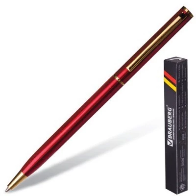 Ручка шариковая Brauberg Slim Burgundy 0,7 мм 141403 (3) (66953)