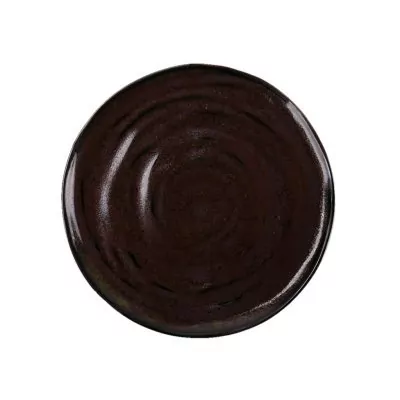 Тарелка E665-P-10167/28CM, 28 см, каменная керамика, black, ROOMERS TABLEWARE