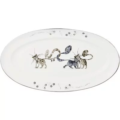 Блюдо овальное lefard "котики" 27*15 см (86-2319) 