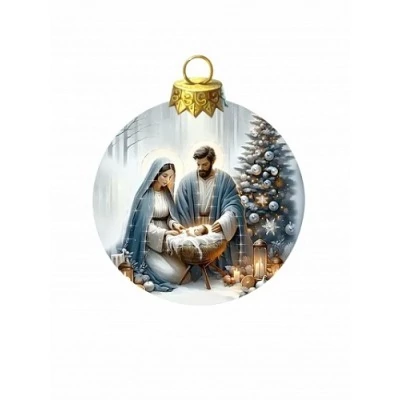 Новогодний шар Молекула Рож...