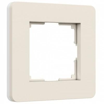 Рамка на 1 пост Werkel Split (айвори/белый, soft-touch) W0013066 WRK_a067251