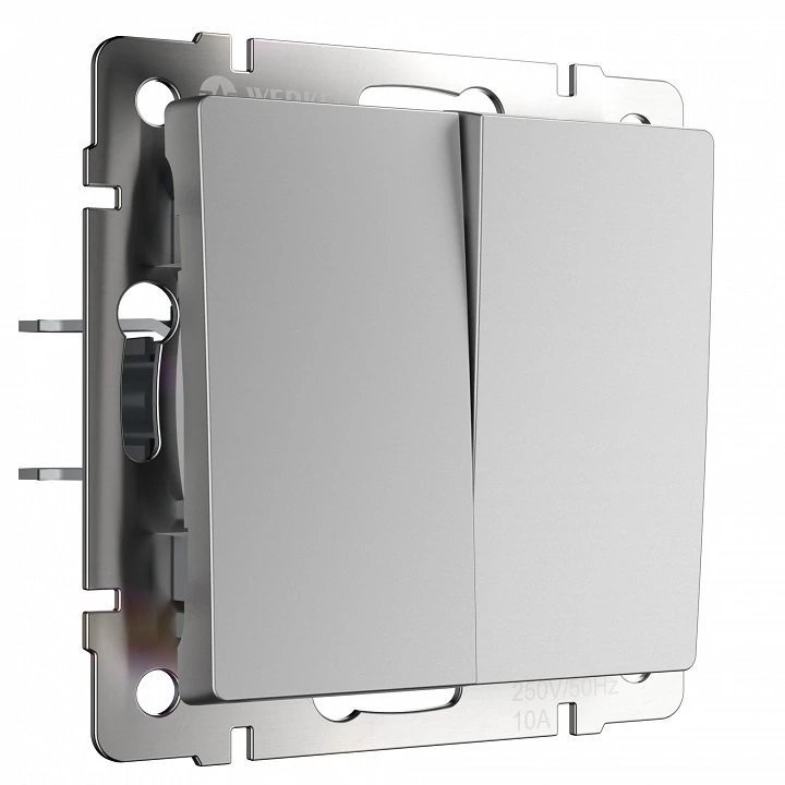 Фото Выключатель проходной двухклавишный без рамки Werkel W1122006 WRK_a050890 - интернет-магазин МегаТерем в Москве