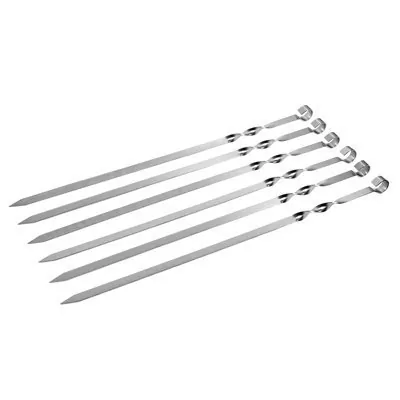 Фото Набор плоских шампуров Boyscout 60 см 6 шт 61370 (62810) - интернет-магазин МегаТерем в Москве