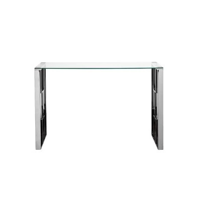 Консоль прозр.стекло/хром 120*40*78см (TT-00011825)