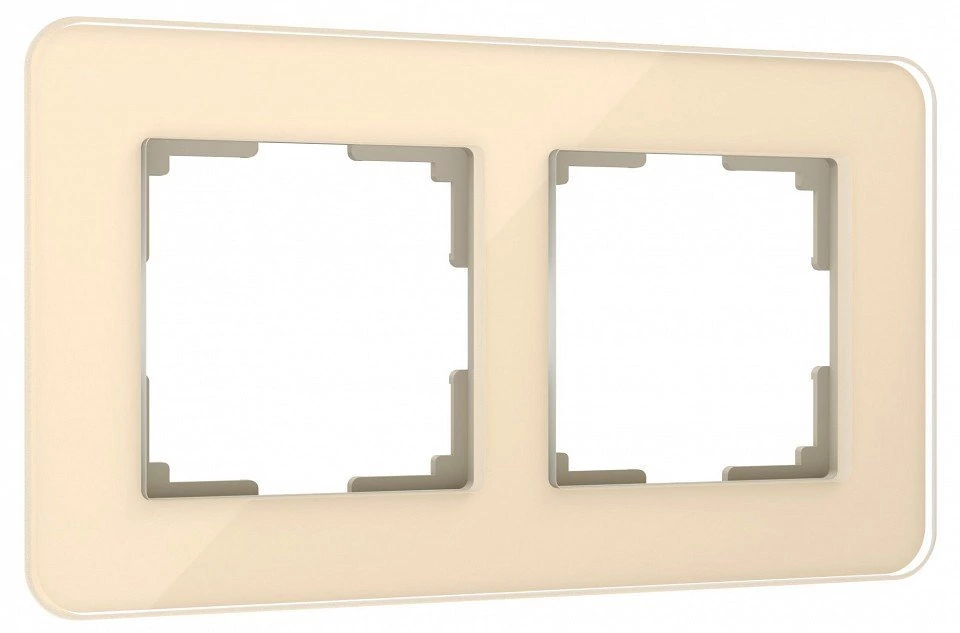 Фото Рамка на 2 поста Werkel Elite (айвори, стекло) W0022443 WRK_a057883 - интернет-магазин МегаТерем в Москве