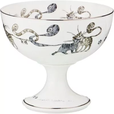 Ваза на ножке lefard "котики"13*11 см (86-2321) 