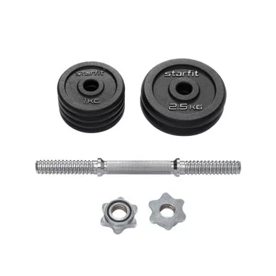 Гантель разборная чугунная в коробке STARFIT DB-715, 10 кг (2107616)
