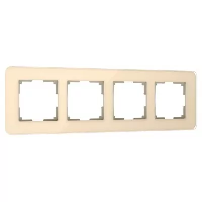 Рамка на 4 поста Werkel Elite (айвори, стекло) W0042443 WRK_a057885