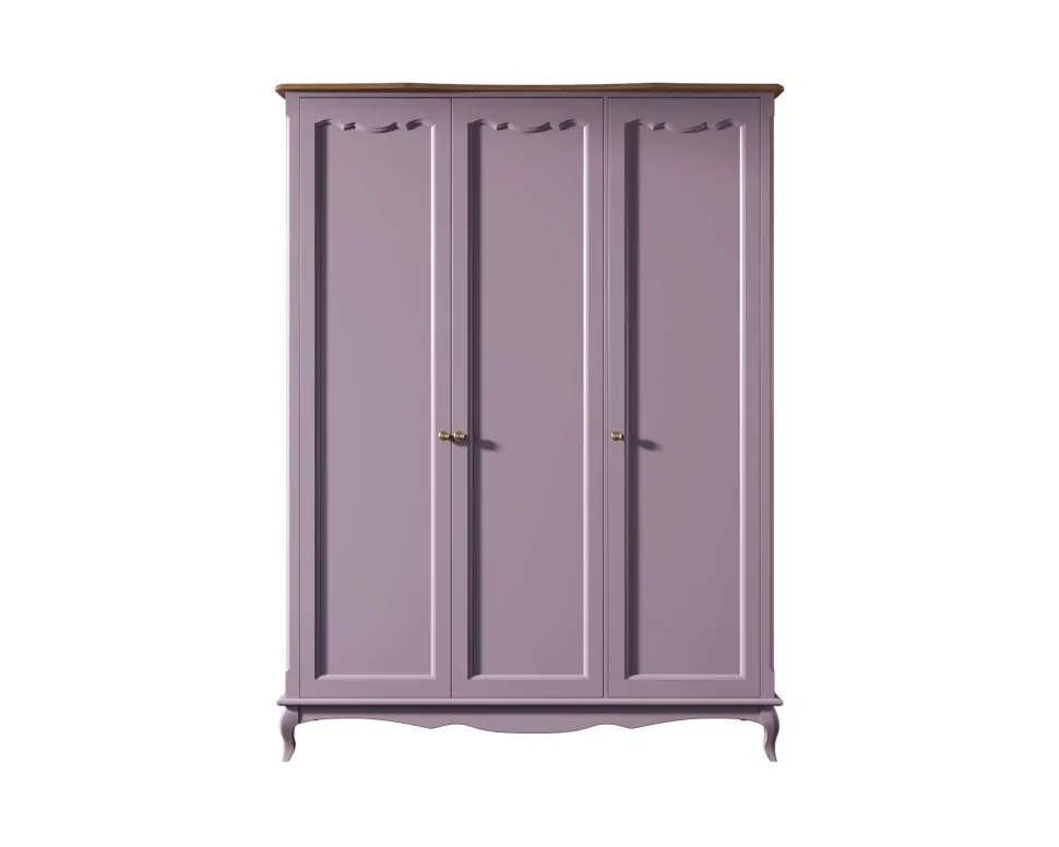 Фото Шкаф Leontina Lavanda для одежды трехстворчатый арт ST9327/3L-ET - интернет-магазин МегаТерем в Москве