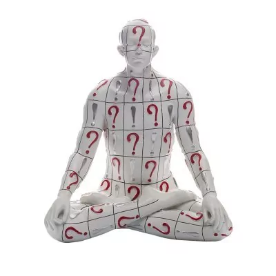 Статуэтка "Мыслитель" 23х17х17(бел. с рис.) (00002056)