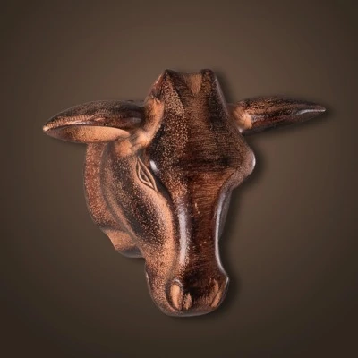 Голова быка 4095-R, металл,...