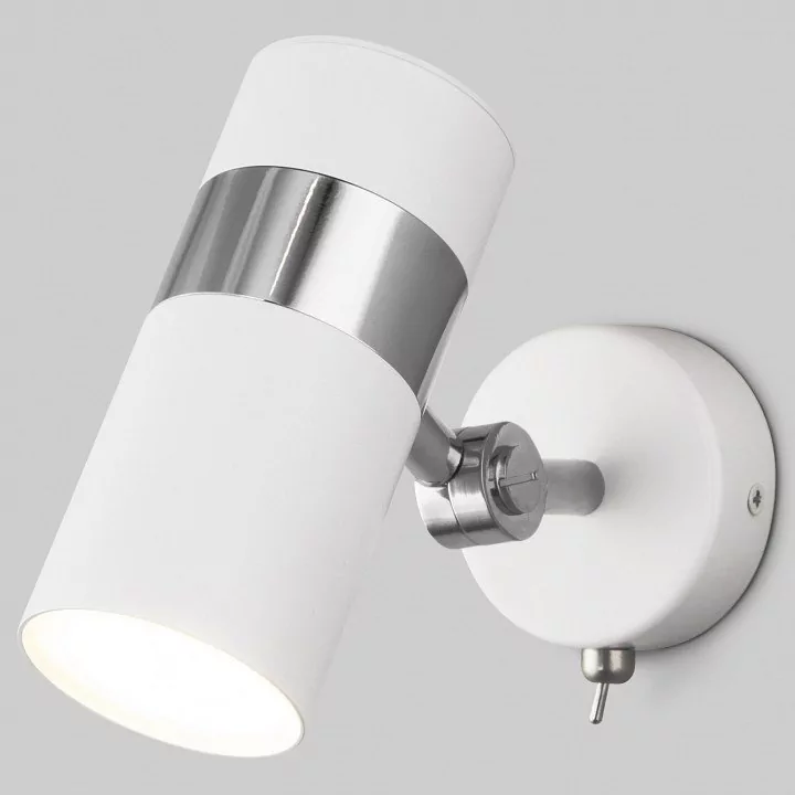 Фото Бра Eurosvet Viero 20096/1 белый/ хром EV_a053052 - интернет-магазин МегаТерем в Москве