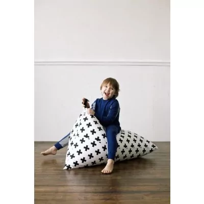 Треугольный пуф детский Iceland Мягкое кресло (внешний чехол+внутренний чехол с гранулами)