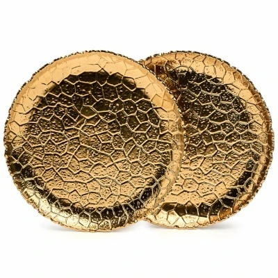 Набор тарелок обеденных lefard "charm" 2 шт. 26*2,5 см (золото) (779-353) 