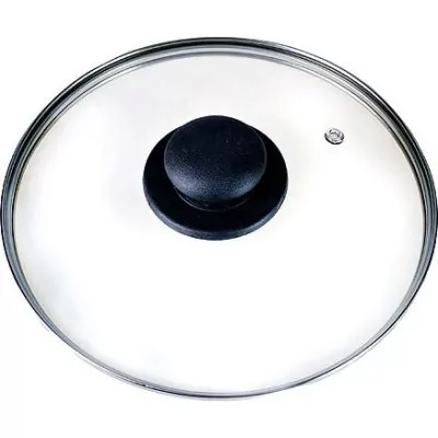 Крышка 30см чер/ручка мет/ободок РОССИЯ (7030)