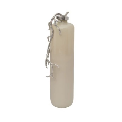 Ваза стеклянная с металлич....