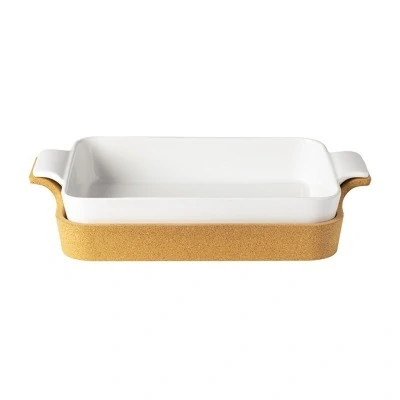 Набор DR391-WHI(DR391-043),керамика/пробка, Beige/ white, CASAFINA BY COSTA NOVA