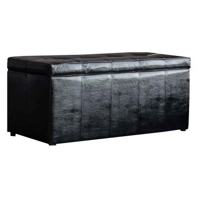 Банкетка-сундук Лонг черная...