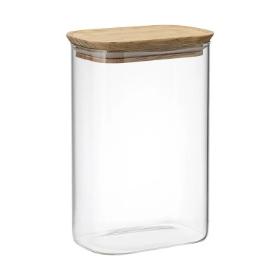Банка для хранения прямоугольная glass acacia, 1,3 л (79985)
