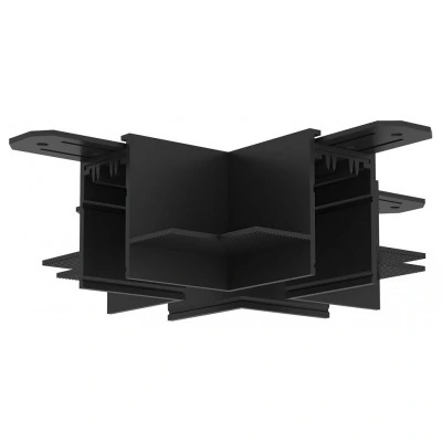 Соединитель X-образный для треков Denkirs SMART HIDE TR2114-BK DK_TR2114-BK