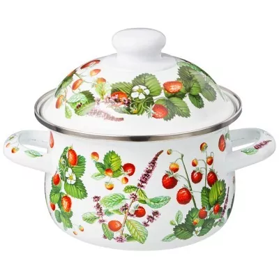 Кастрюля agness эмалированн...