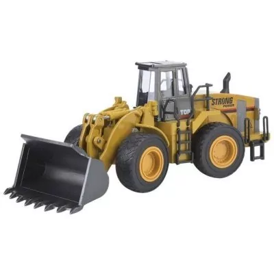 Металлический бульдозер-пог...