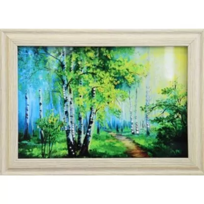 Картина Березовая роща с кристаллами Swarovski (1698)