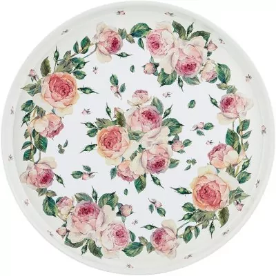 Поднос сервировочный agness "пионы" 33*2,1 см (898-010) 