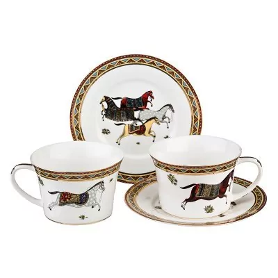 Чайный набор lefard "passage" на 2 пер. 4 пр. 250 мл (760-042) 