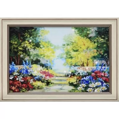 Картина Цветущий сад с кристаллами Swarovski (1688)