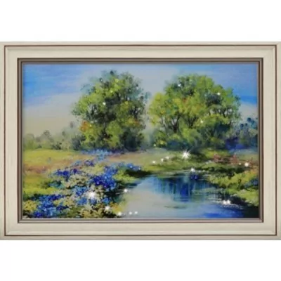 Картина Водная гладь с кристаллами Swarovski (1690)