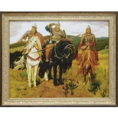Картина Три Богатыря с кристаллами Swarovski (1811)