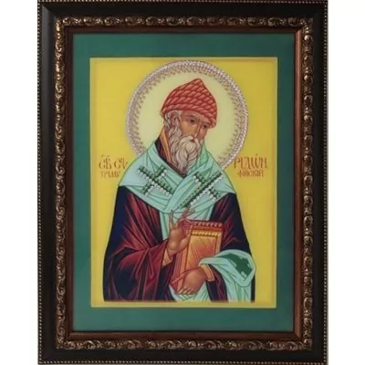 Картина Святитель Спиридон Тримифундский с кристаллами Swarovski (1422)