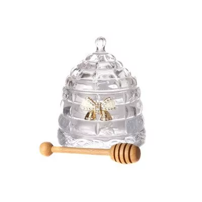 Банка для меда с палочкой "venezia" 280 мл. д=11,5 см. в=14 см. коллекция "muza" Lefard (355-052)