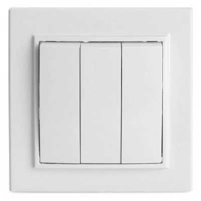 Выключатель трехклавишный Stekker Эрна 39922 FE_39922