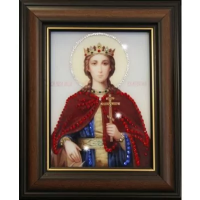 Икона Святая Екатерина с кристаллами Swarovski (1410)