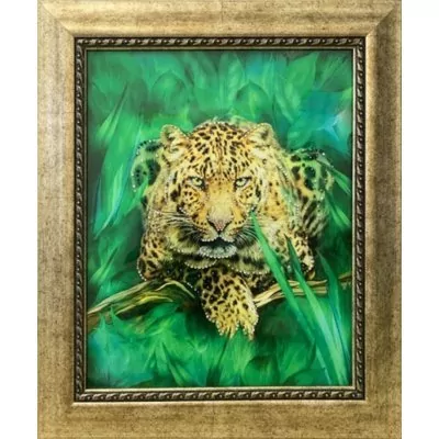 Картина Гепард с кристаллами Swarovski (1622)