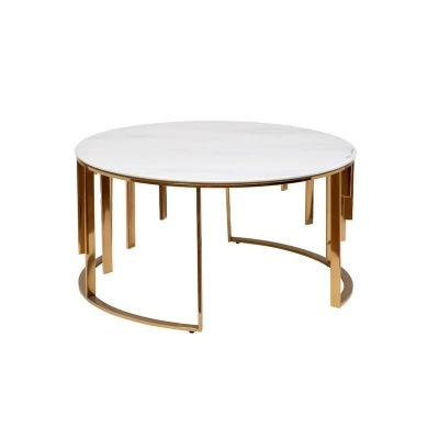 Стол журнальный мрам.стекло...