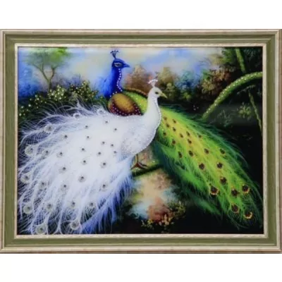 Картина Королевские птицы с кристаллами Swarovski (1621)