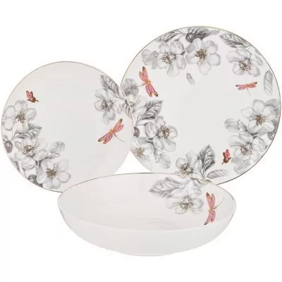 Набор посуды обеденный lefard "райские яблочки" на 4 пер. 12 пр. (275-1223) 