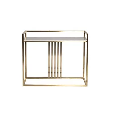 Консоль Misty Nuova иск.мрам/мат.зол 100*30*85см (TT-00008823)