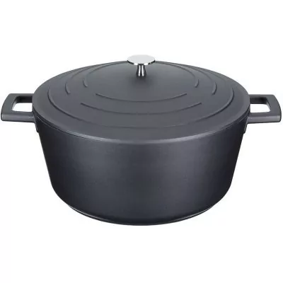 Кастрюля с крышкой 28 см литой алюминий 5л MasterClass MCMCRD28